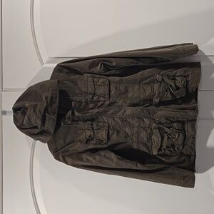 Old Navy Army Green Military Inspired Hooded Jacket